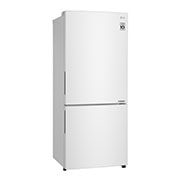 LG 420L Bottom Mount Fridge with Door Cooling in White Finish, GB-455WL