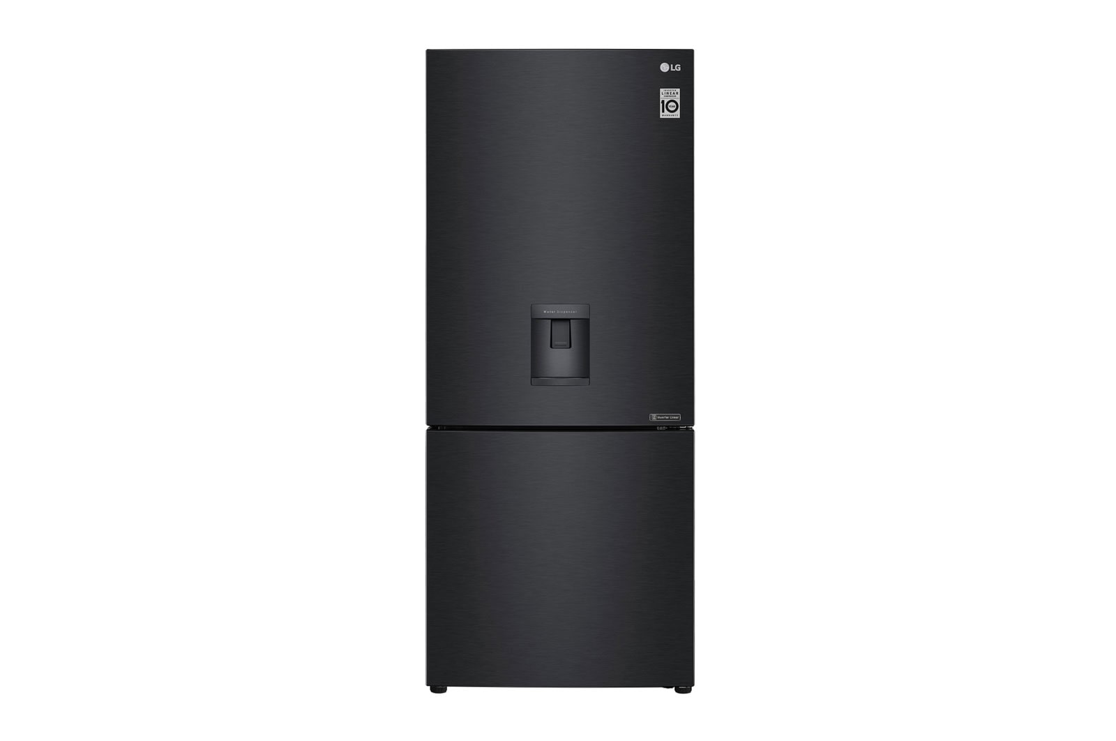 LG 420L Bottom Mount Fridge with Door Cooling in Matte Black Finish, GB-W455MBL