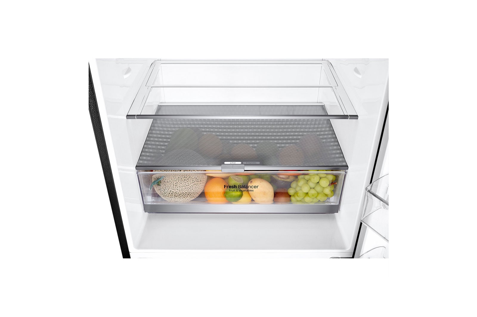 LG 420L Bottom Mount Fridge with Door Cooling in Matte Black Finish, GB-W455MBL