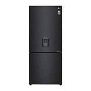 LG 420L Bottom Mount Fridge with Door Cooling in Matte Black Finish, GB-W455MBL