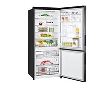 LG 420L Bottom Mount Fridge with Door Cooling in Matte Black Finish, GB-W455MBL