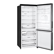 LG 420L Bottom Mount Fridge with Door Cooling in Matte Black Finish, GB-W455MBL