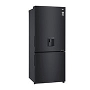 LG 420L Bottom Mount Fridge with Door Cooling in Matte Black Finish, GB-W455MBL