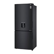 LG 420L Bottom Mount Fridge with Door Cooling in Matte Black Finish, GB-W455MBL