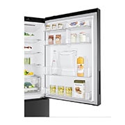 LG 420L Bottom Mount Fridge with Door Cooling in Matte Black Finish, GB-W455MBL