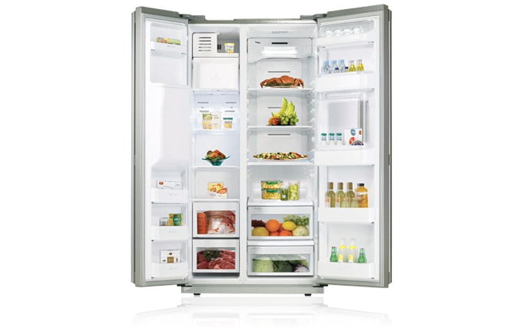 LG 567L Side by Side Refrigerator with One Touch Home Bar, GC-P197DPSL