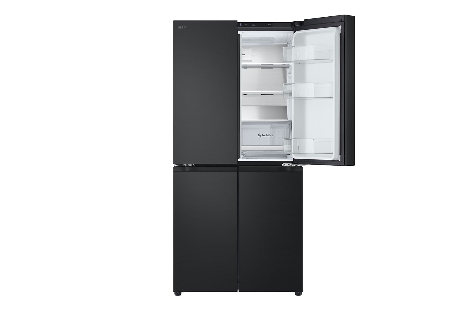 LG 530L Slim French Door Fridge in Matt Black Finish, GF-B505MBL