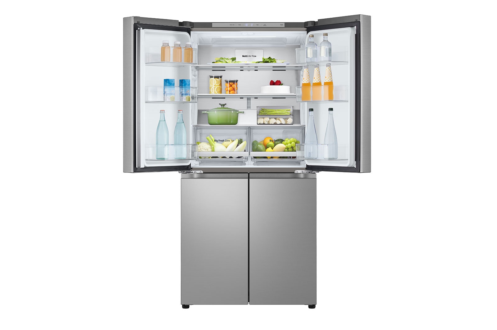 LG 530L Slim French Door Fridge in Stainless Finish, GF-B505PL