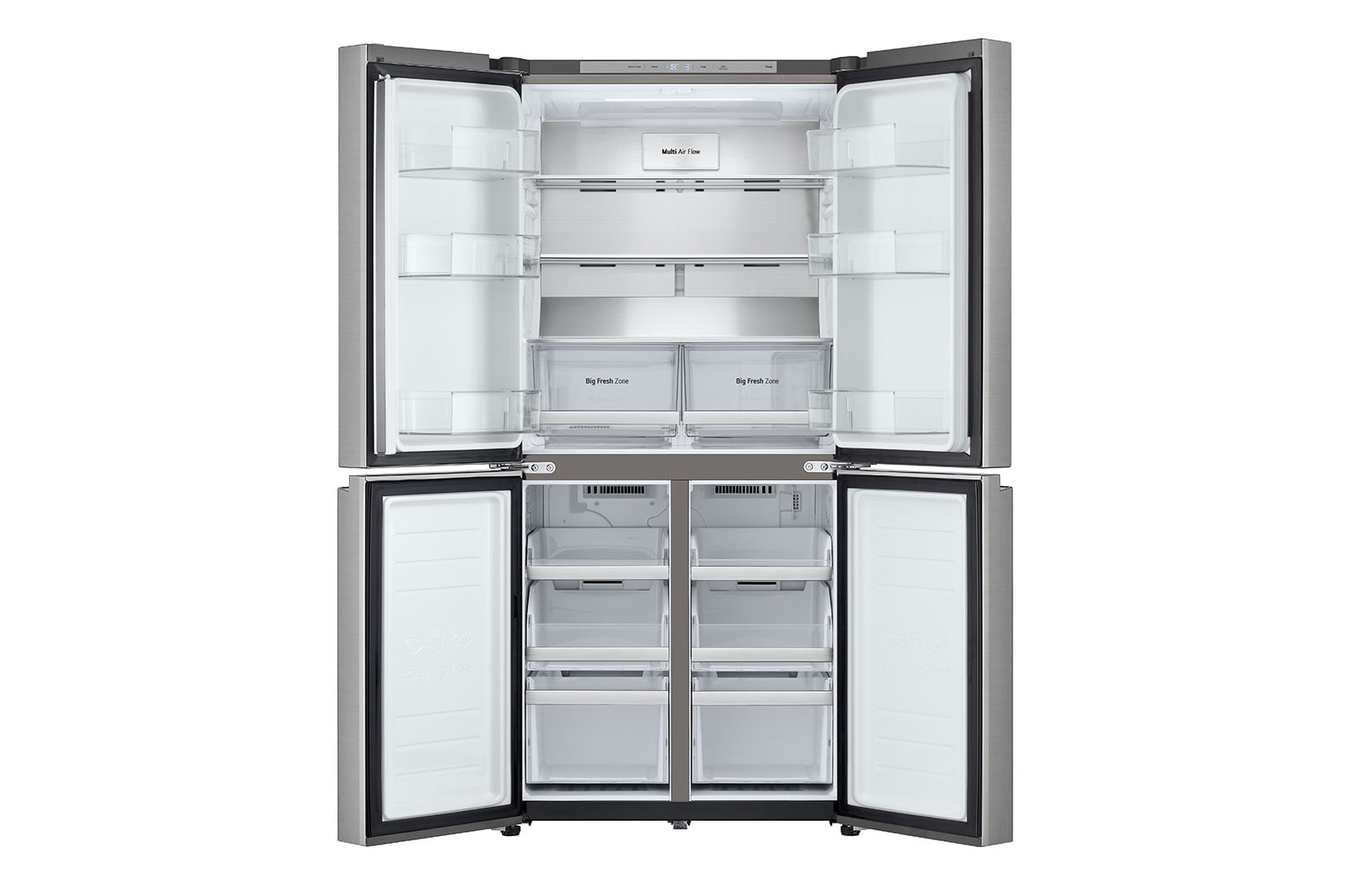 LG 530L Slim French Door Fridge in Stainless Finish, GF-B505PL