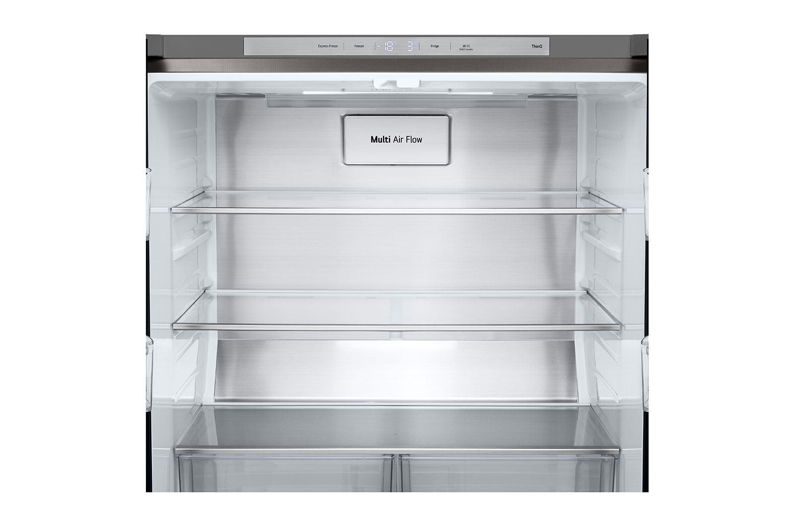 LG 530L Slim French Door Fridge in Stainless Finish, GF-B505PL