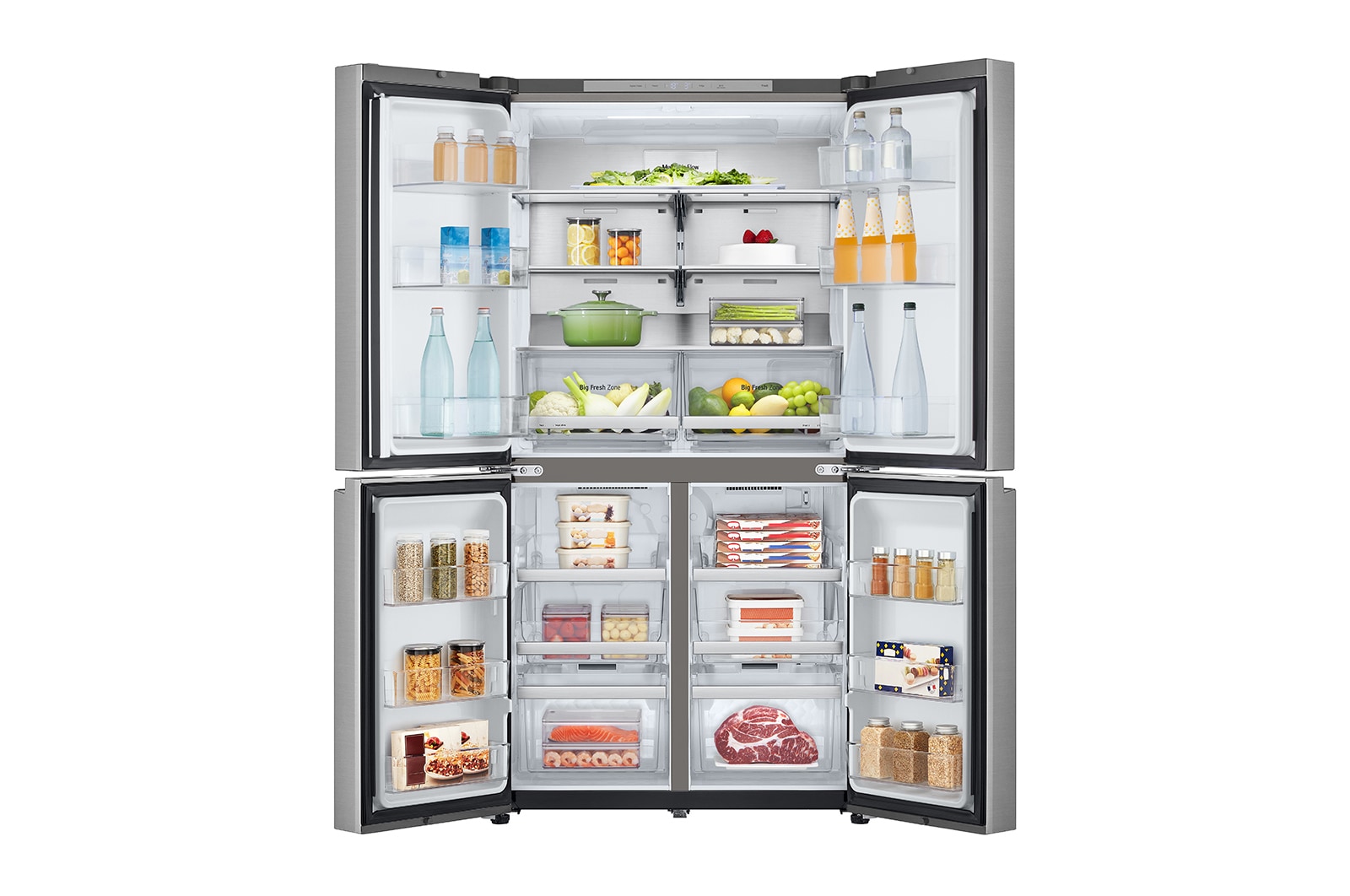 LG 665L French Door Fridge, in Stainless Finish, GF-B700PL