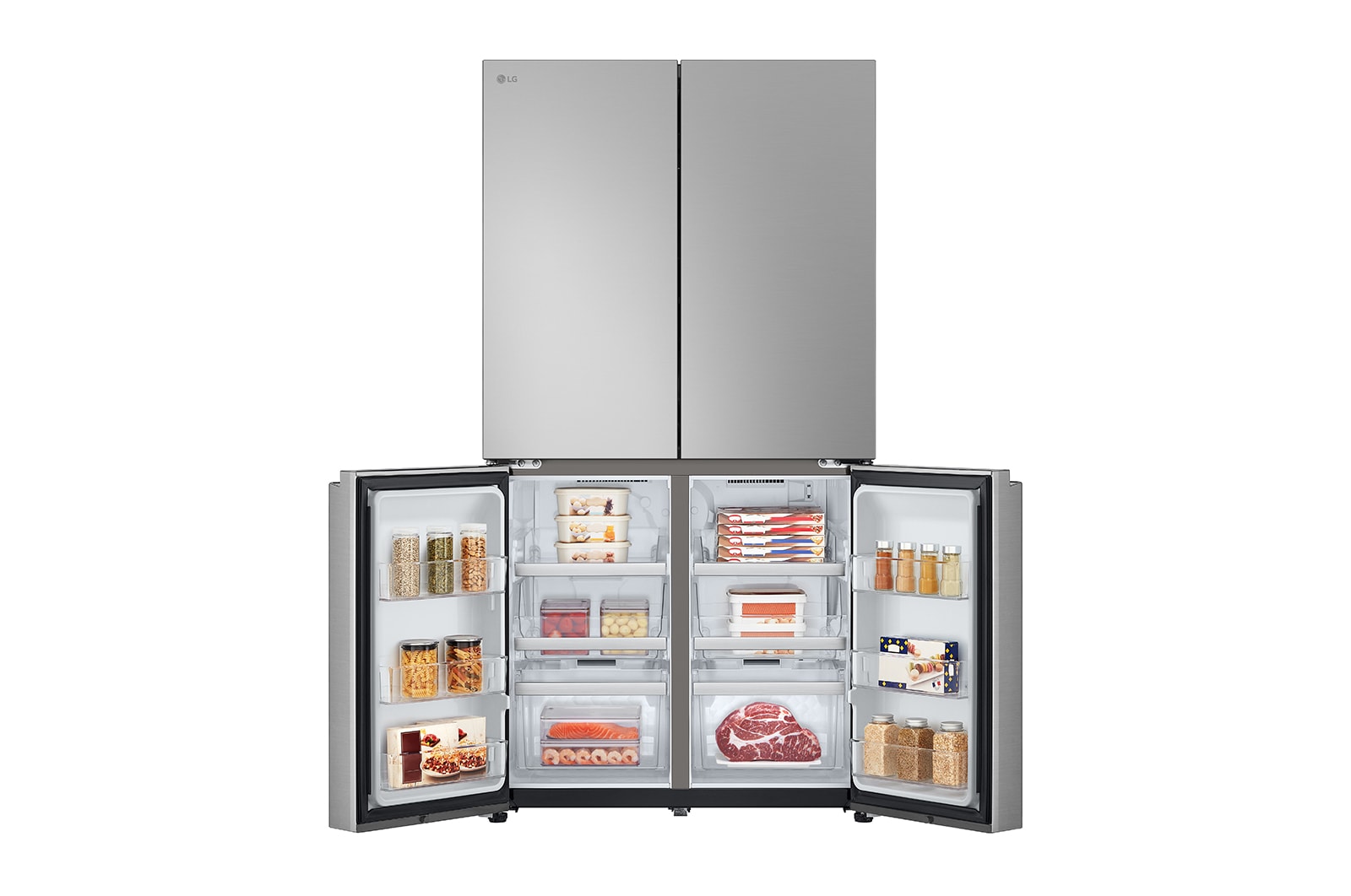 LG 665L French Door Fridge, in Stainless Finish, GF-B700PL