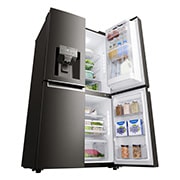 LG 708L French Door Fridge, with Door-in-Door®, in Black Stainless Steel, GF-D708BSL