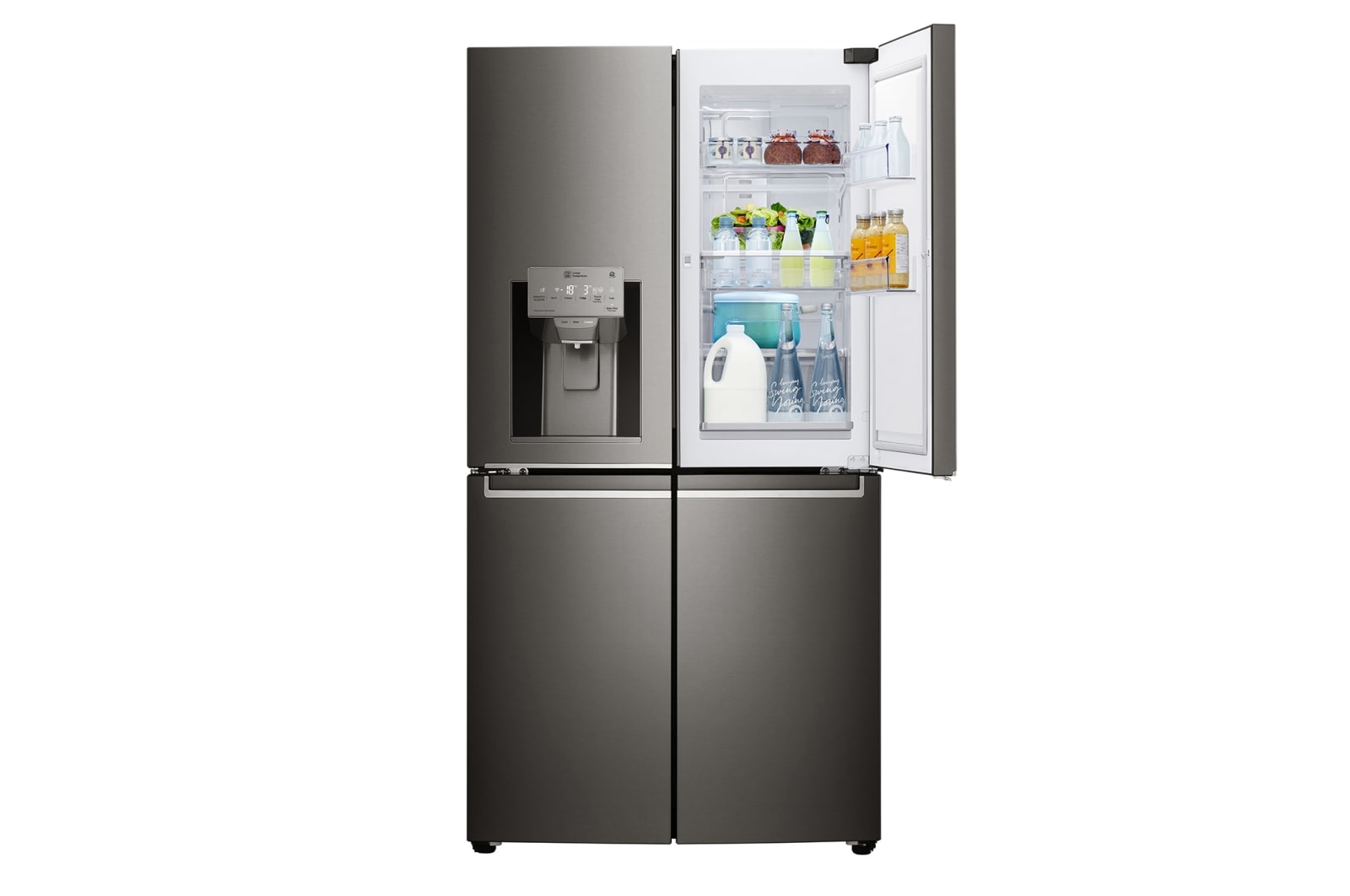 LG 708L French Door Fridge, with Door-in-Door®, in Black Stainless Steel, GF-D708BSL