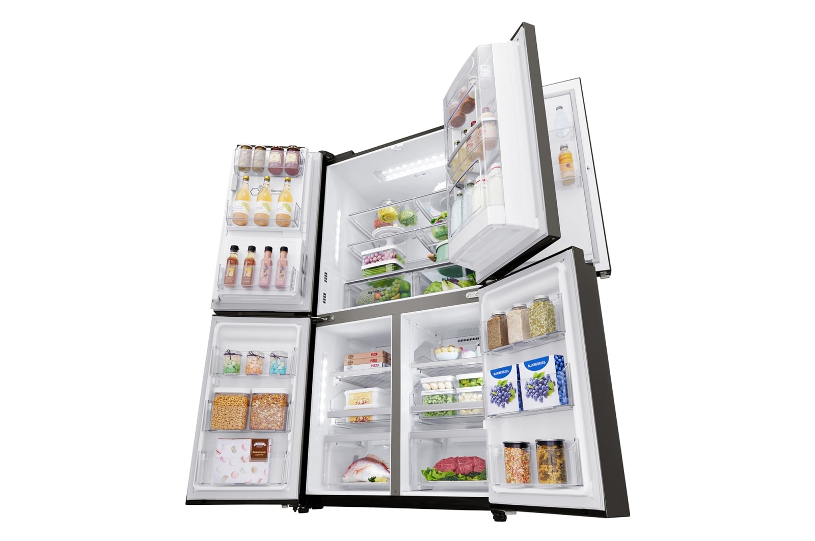 LG 708L French Door Fridge, with Door-in-Door®, in Black Stainless Steel, GF-D708BSL