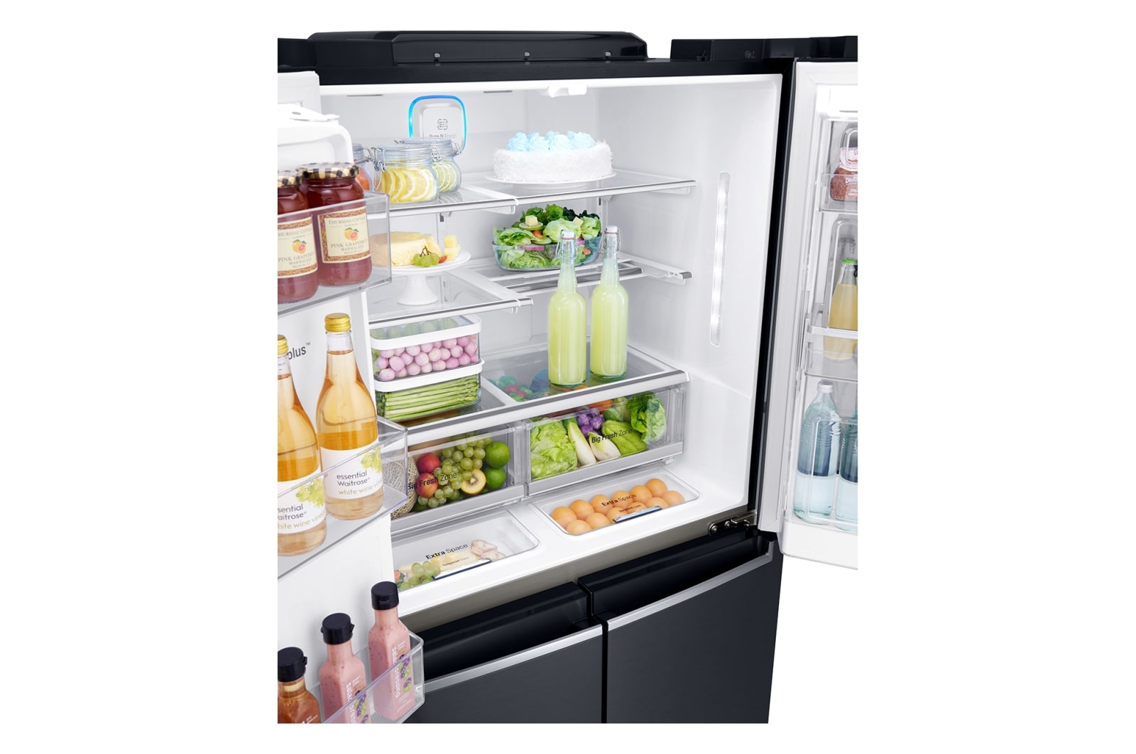 LG 708L French Door Fridge, with Door-in-Door®, in Black Stainless Steel, GF-D708BSL