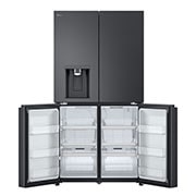 LG 637L French Door Fridge, with Water & Ice Dispenser, in Matte Black Finish, GF-L700MBL