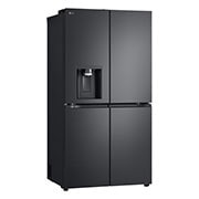 LG 637L French Door Fridge, with Water & Ice Dispenser, in Matte Black Finish, GF-L700MBL