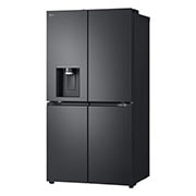 LG 637L French Door Fridge, with Water & Ice Dispenser, in Matte Black Finish, GF-L700MBL