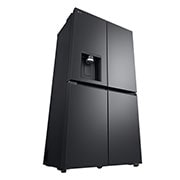 LG 637L French Door Fridge, with Water & Ice Dispenser, in Matte Black Finish, GF-L700MBL