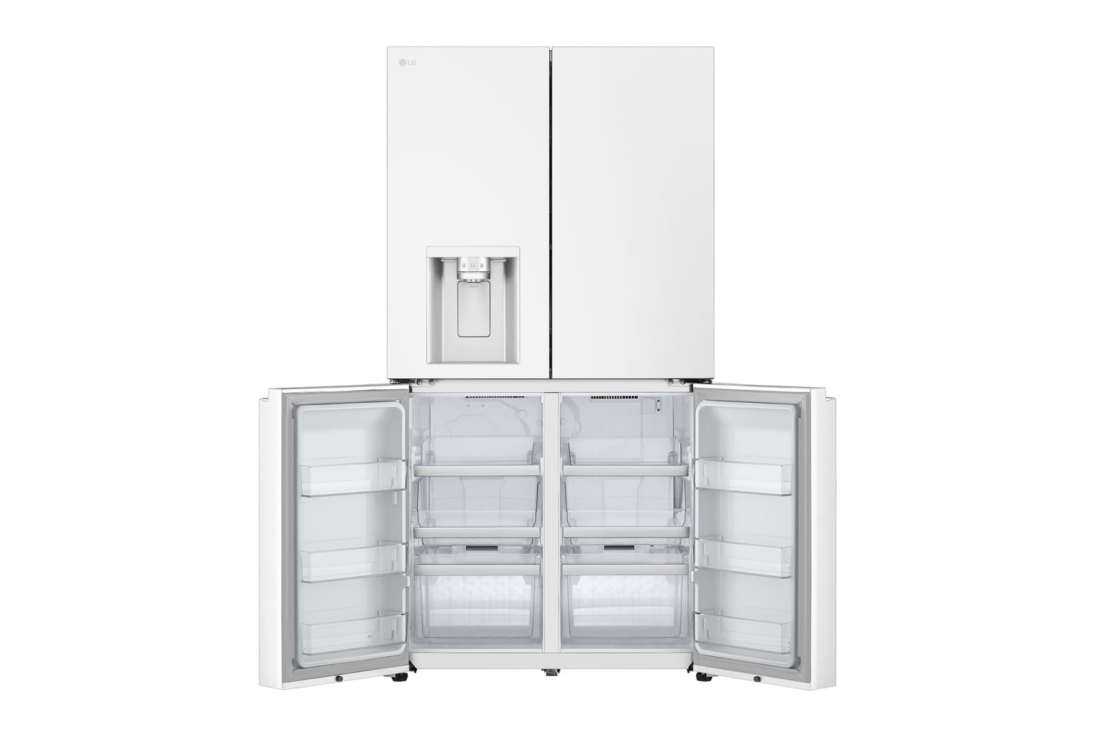 LG 637L French Door Fridge in Essence Matte White Finish, GF-L700MWH