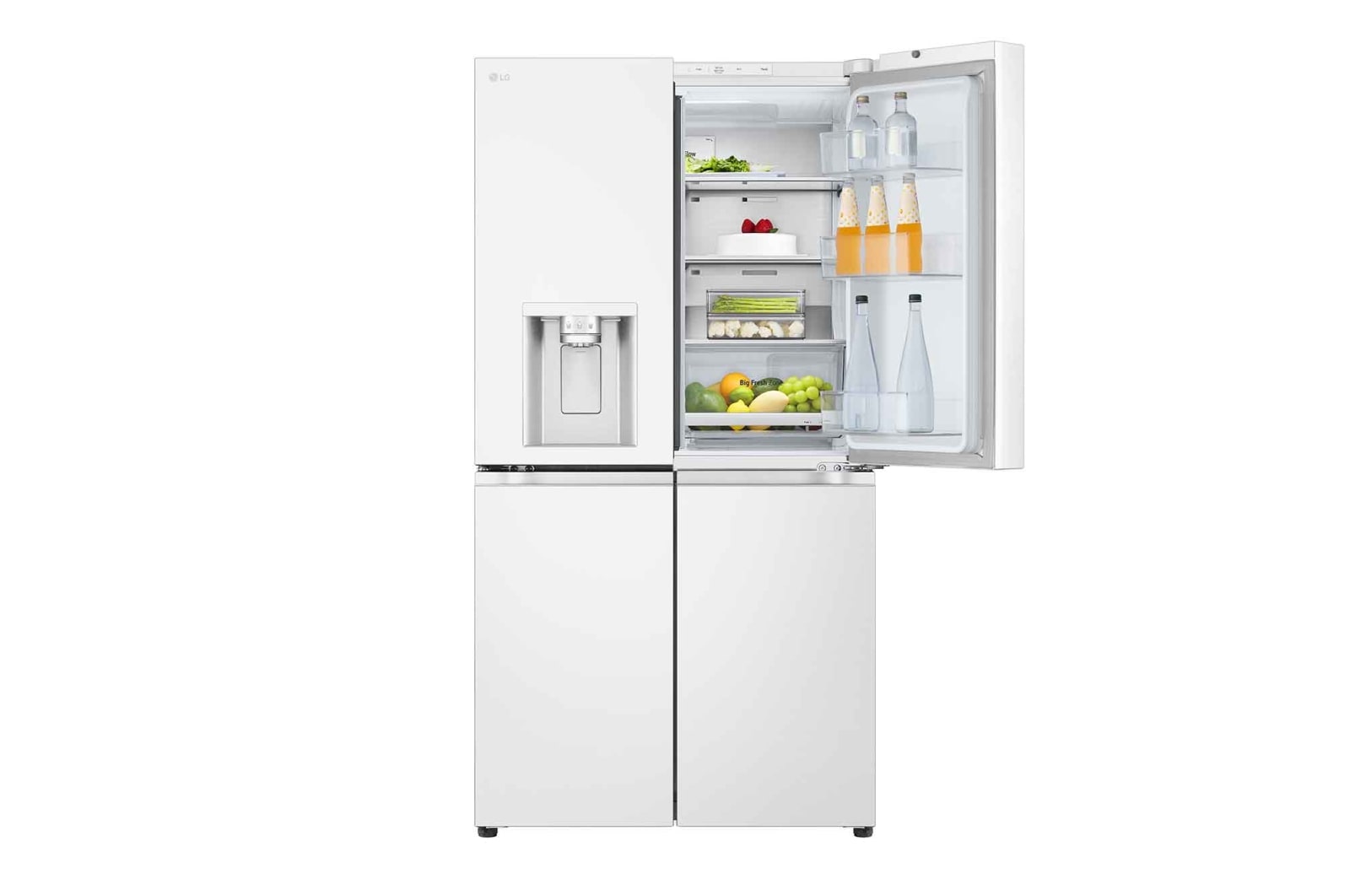 LG 637L French Door Fridge in Essence Matte White Finish, GF-L700MWH