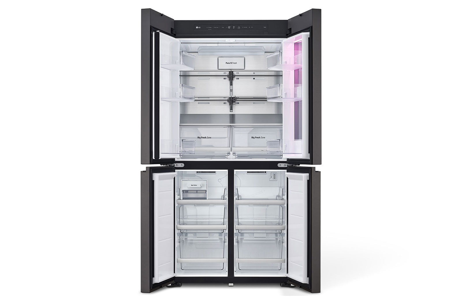 LG 617L French Door Fridge with MoodUP® LED Door Panels, GF-MV600