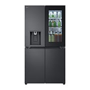 LG 642L French Door Fridge, with InstaView Door-In-Door®, in Matte Black Finish, GF-V700MBLC