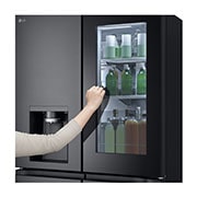 LG 642L French Door Fridge, with InstaView Door-In-Door®, in Matte Black Finish, GF-V700MBLC