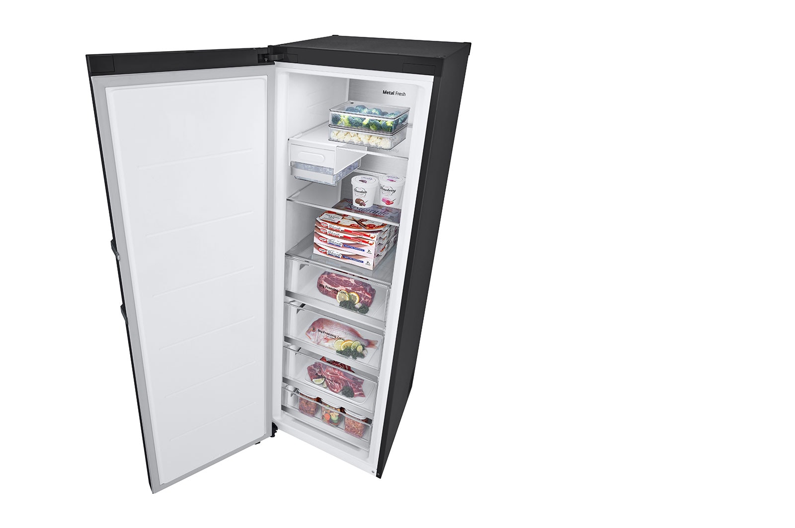 LG 324L One Door Vertical Freezer, GP-F324MBL