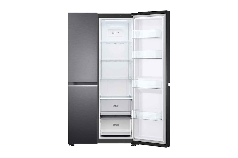 LG 655L Side by Side Fridge - Matte Black Finish, GS-B655MBL