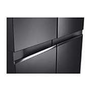 LG 655L Side by Side Fridge in Matte Black Finish, GS-B655MBL