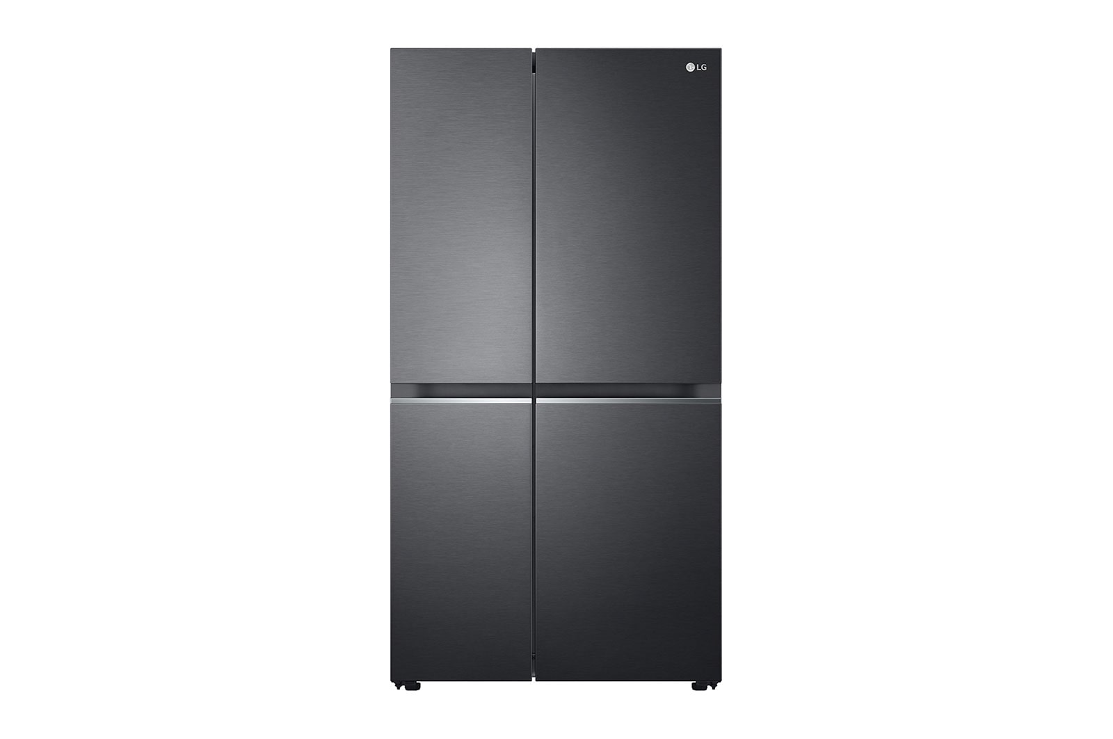 LG 655L Side by Side Fridge in Matte Black Finish, GS-B655MBL