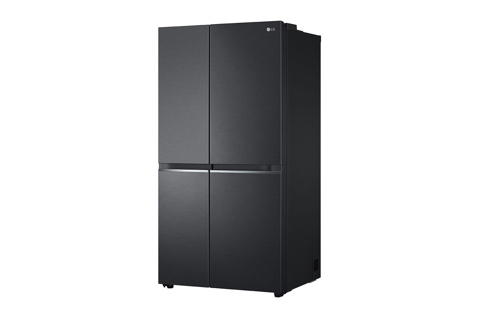 LG 655L Side by Side Fridge in Matte Black Finish, GS-B655MBL