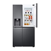 LG 635L Side by Side Fridge in Matte Black Finish, GS-D635MBLC