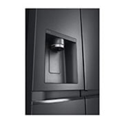 LG 635L Side by Side Fridge in Matte Black Finish, GS-D635MBLC