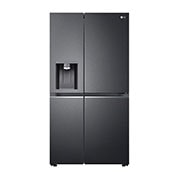 LG 635L Side by Side Fridge in Matte Black Finish, GS-D635MBLC