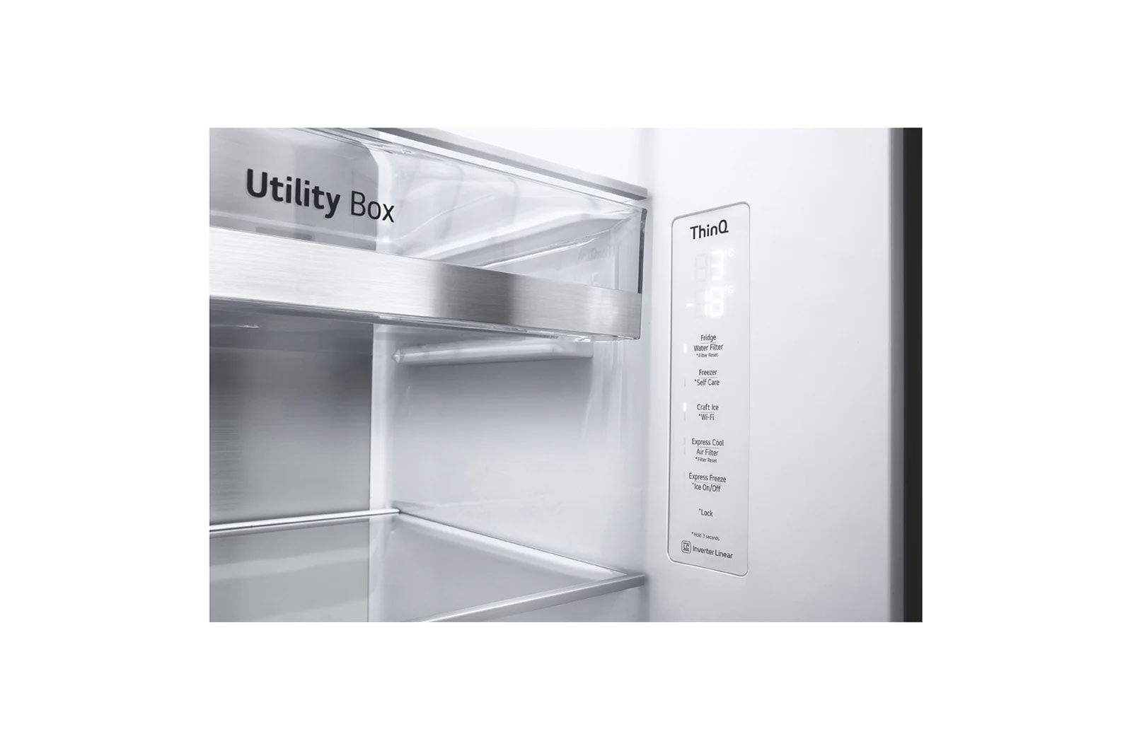 LG 635L Side by Side Fridge in Stainless Finish, GS-D635PLC