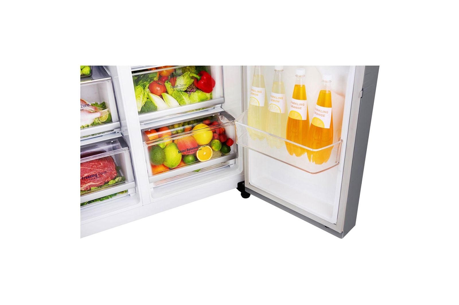 LG 625L Side by Side Fridge with Door-in-Door®, GS-D665PL