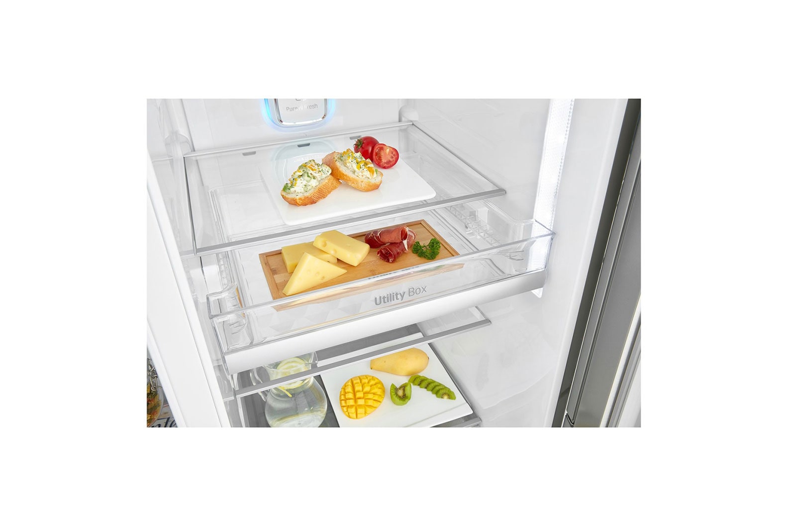 LG 625L Side by Side Fridge with Door-in-Door®, GS-D665PL