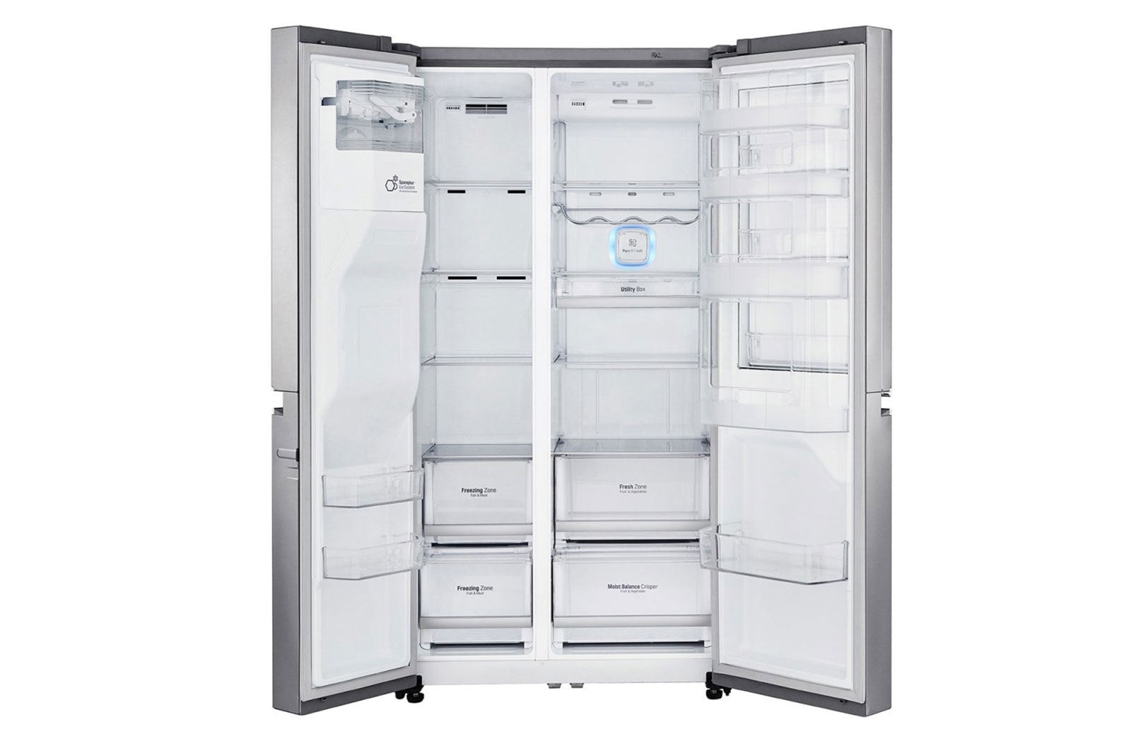 LG 625L Side by Side Fridge with Door-in-Door®, GS-D665PL