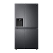 LG 635L Side by Side Fridge in Matte Black Finish, GS-L635MBL