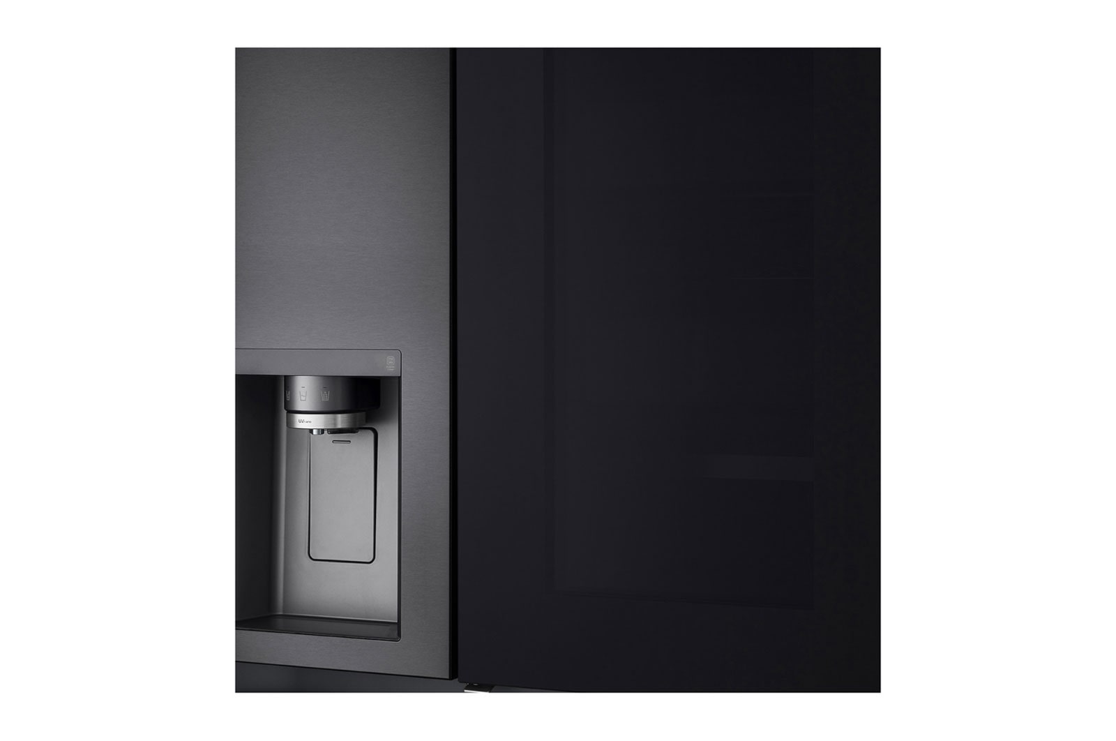 LG 635L Side by Side Fridge in Matte Black Finish, GS-V635MBLC