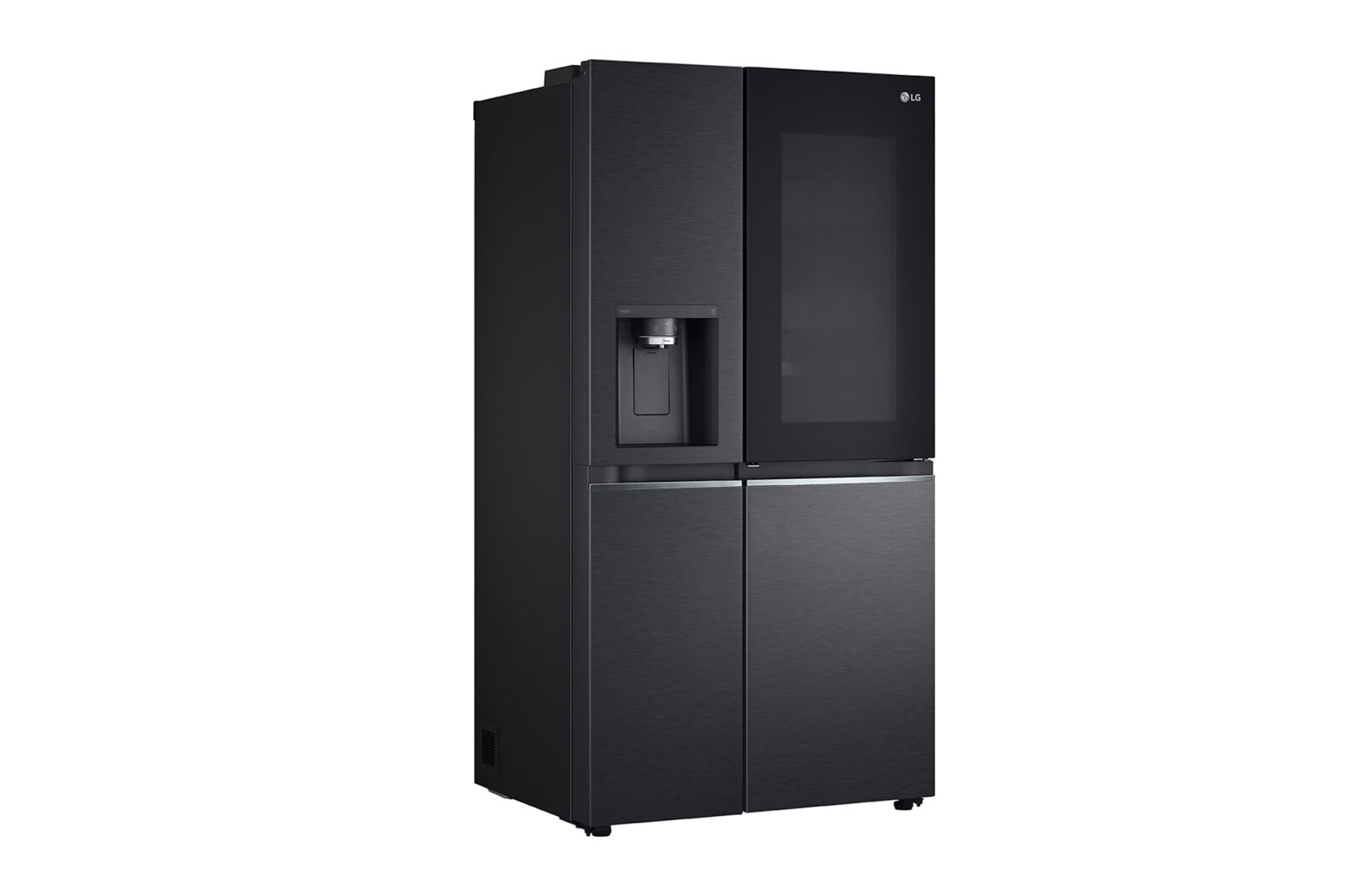 LG 635L Side by Side Fridge in Matte Black Finish, GS-V635MBLC