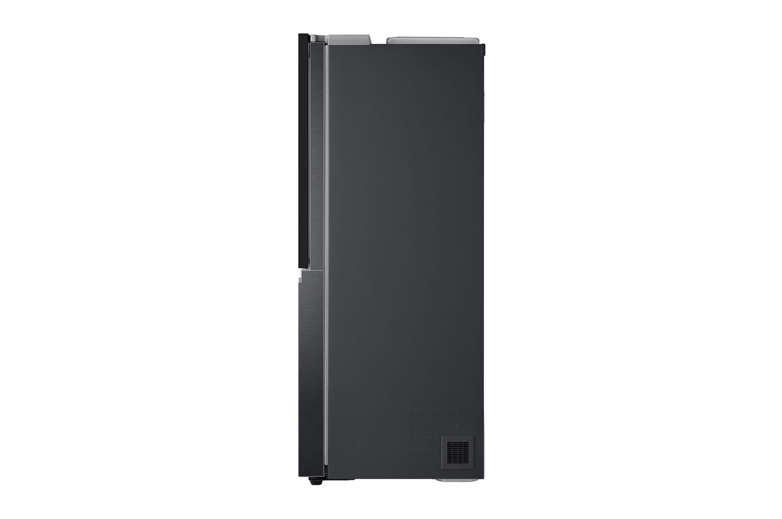 LG 635L Side by Side Fridge in Matte Black Finish, GS-V635MBLC