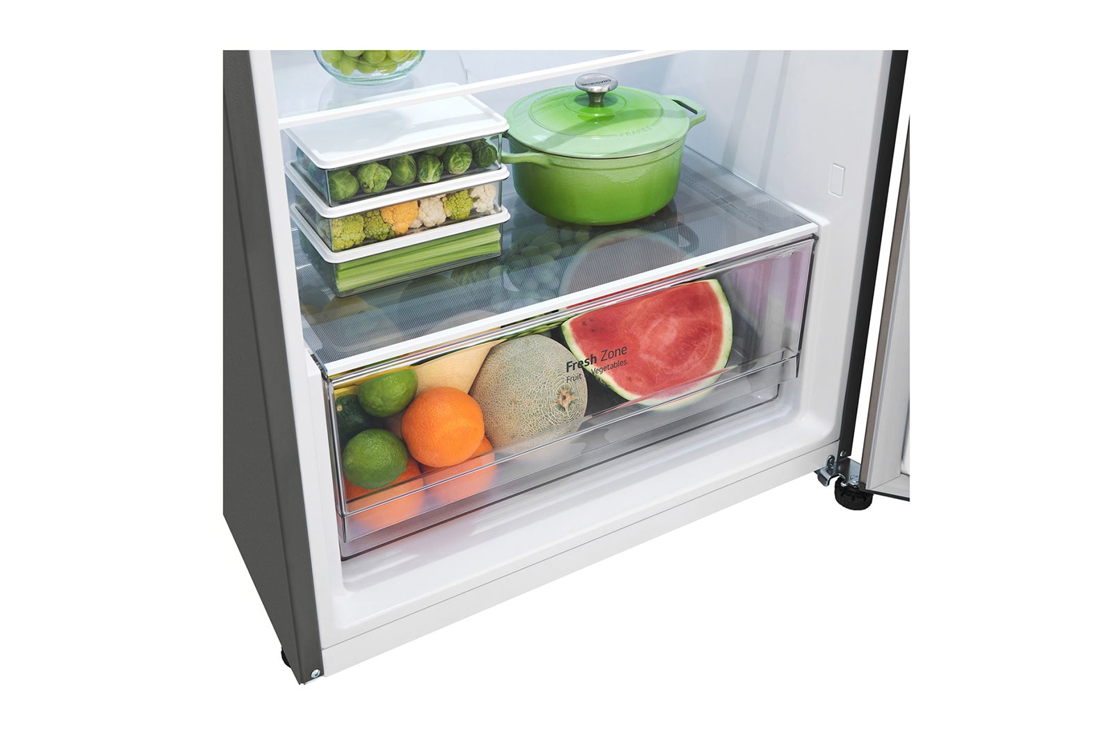 LG 375L Top Mount Fridge in Stainless Finish, GT-5S