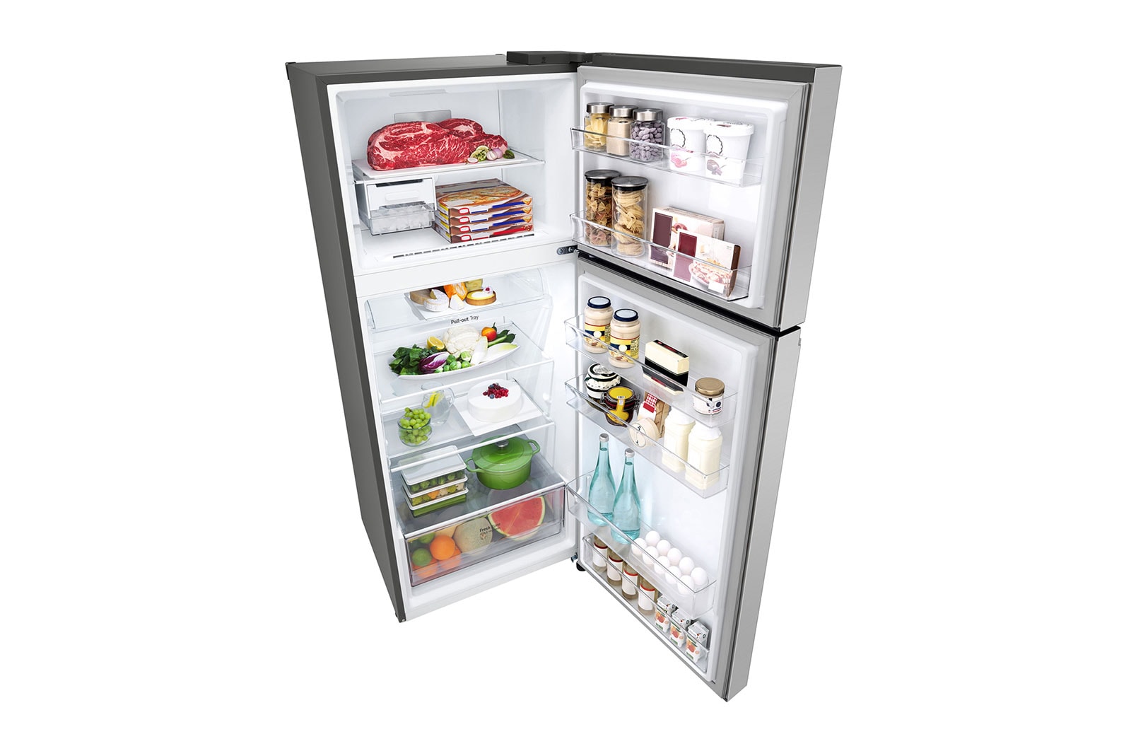 LG 375L Top Mount Fridge in Stainless Finish, GT-5S