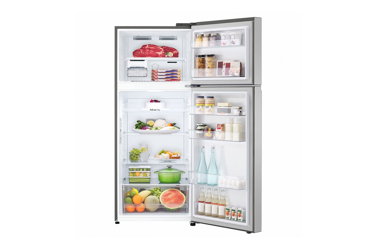 LG 375L Top Mount Fridge in Stainless Finish, GT-5S