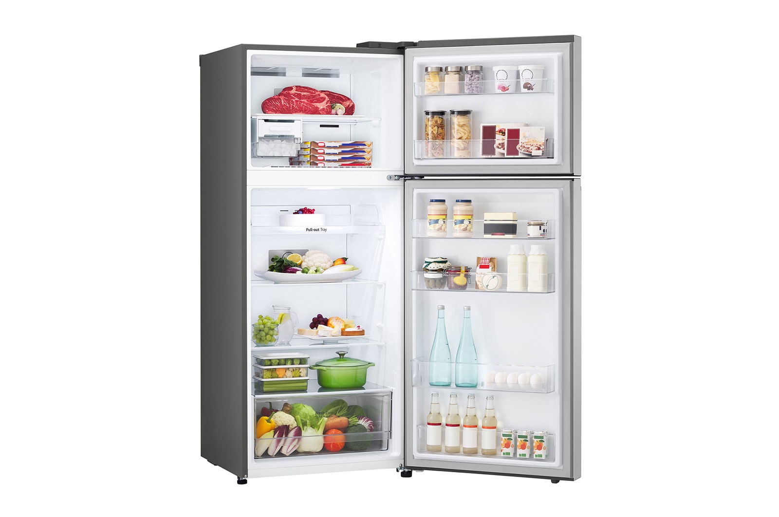 LG 375L Top Mount Fridge in Stainless Finish, GT-5S