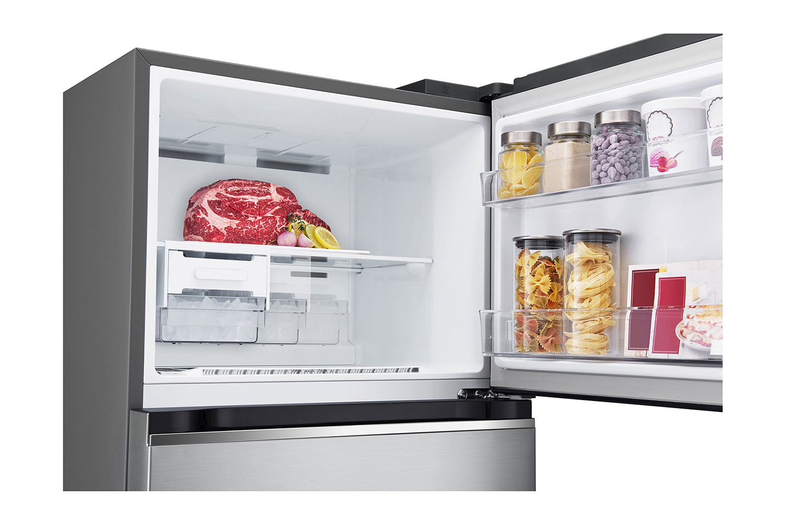 LG 375L Top Mount Fridge in Stainless Finish, GT-5S